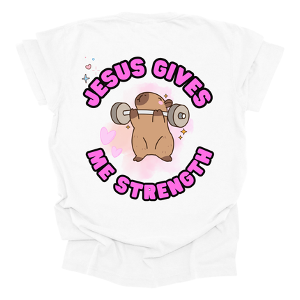 JESUS GIVES ME STRENGTH WOMENS TEE
