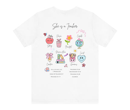 WOMEN'S BLESSED TEACHER SHORT SLEEVE TEE