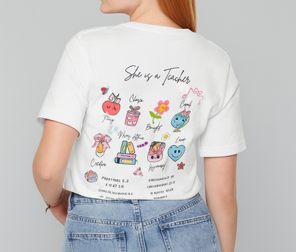 WOMEN'S BLESSED TEACHER SHORT SLEEVE TEE