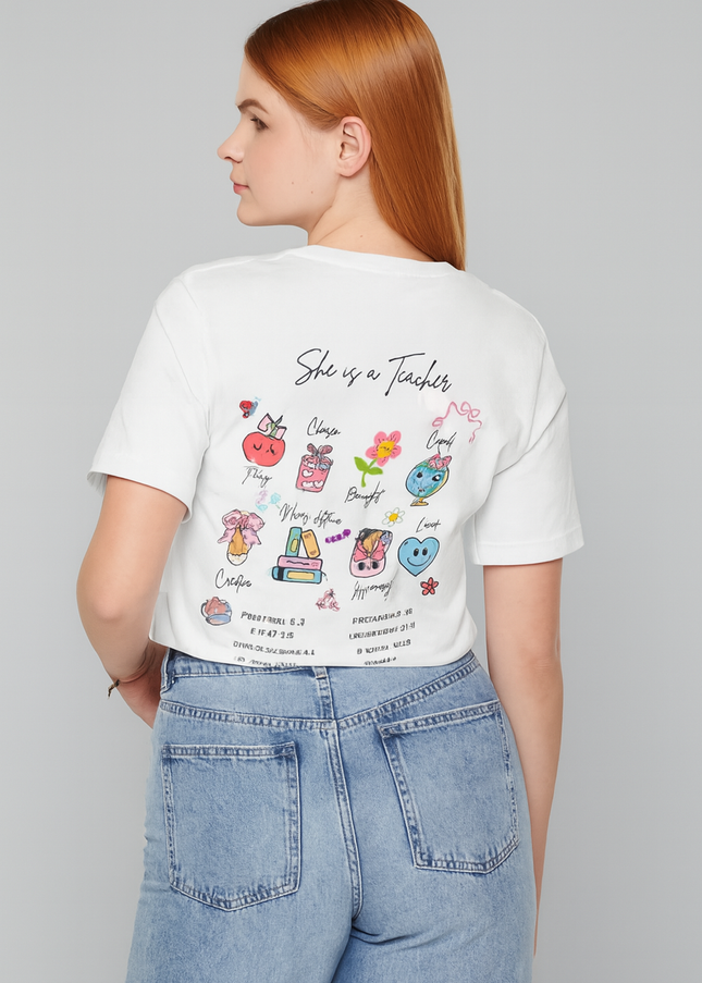 WOMEN'S BLESSED TEACHER SHORT SLEEVE TEE