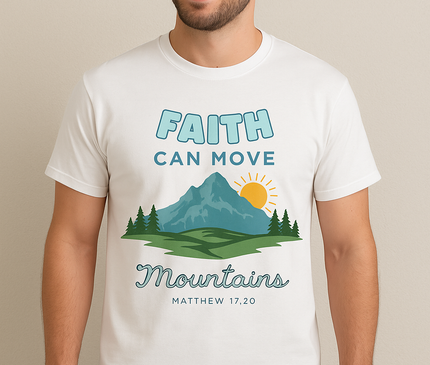 WOMEN'S FAITH CAN MOVE MOUNTAINS T-SHIRT