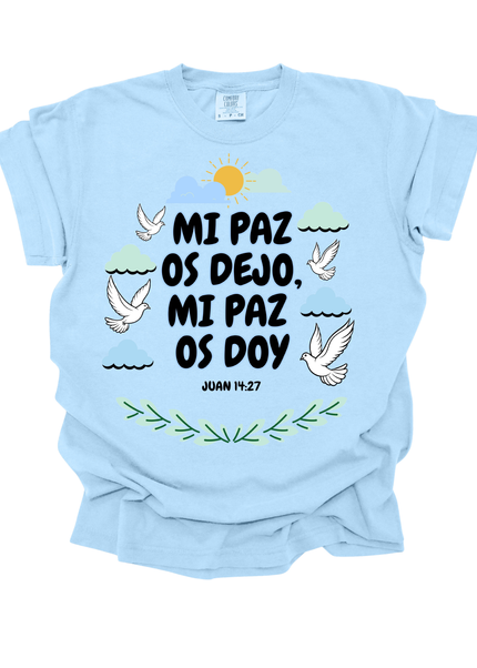 MI PAZ OS DEJO JUAN 14:27 UNISEX TEE