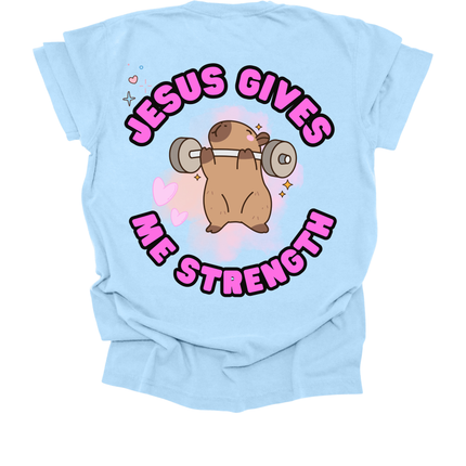 JESUS GIVES ME STRENGTH WOMENS TEE