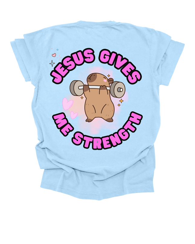 JESUS GIVES ME STRENGTH WOMENS TEE