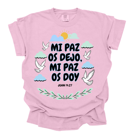 MI PAZ OS DEJO JUAN 14:27 UNISEX TEE