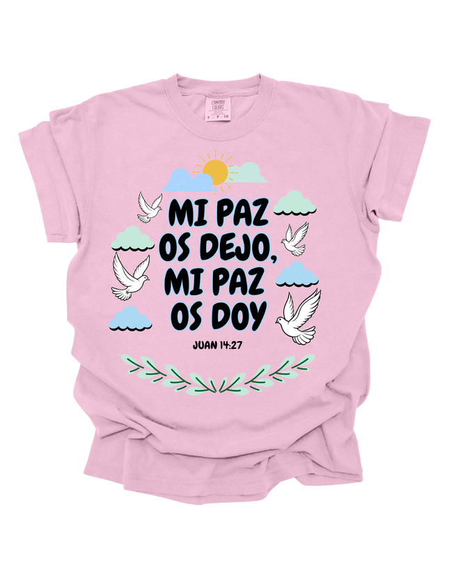 MI PAZ OS DEJO JUAN 14:27 UNISEX TEE