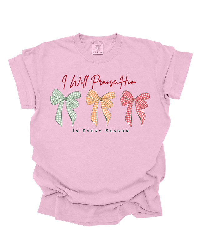 I WILL PRAISE HIM WOMENS TEE