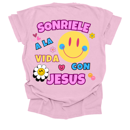 SONRIELE A LA VIDA CON JESUS WOMENS TEE