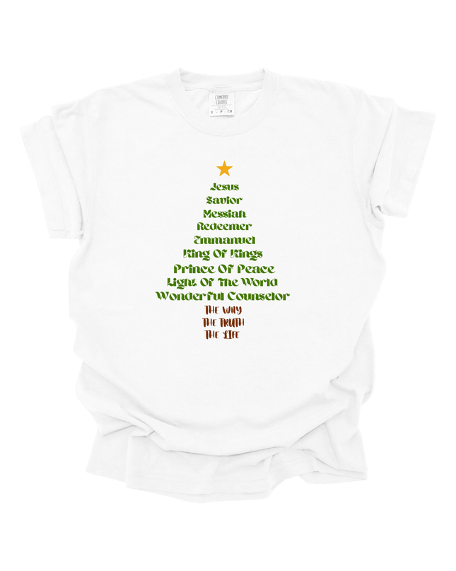 JESUS CHRISTMAS TREE UNISEX TEE