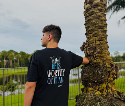 MEN'S HE IS WORTHY OF IT ALL T-SHIRT