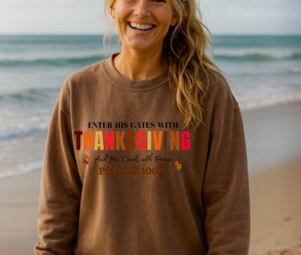 ENTER HIS GATES UNISEX CREWNECK SWEATSHIRT