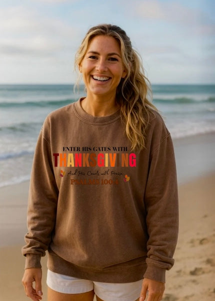 ENTER HIS GATES UNISEX CREWNECK SWEATSHIRT