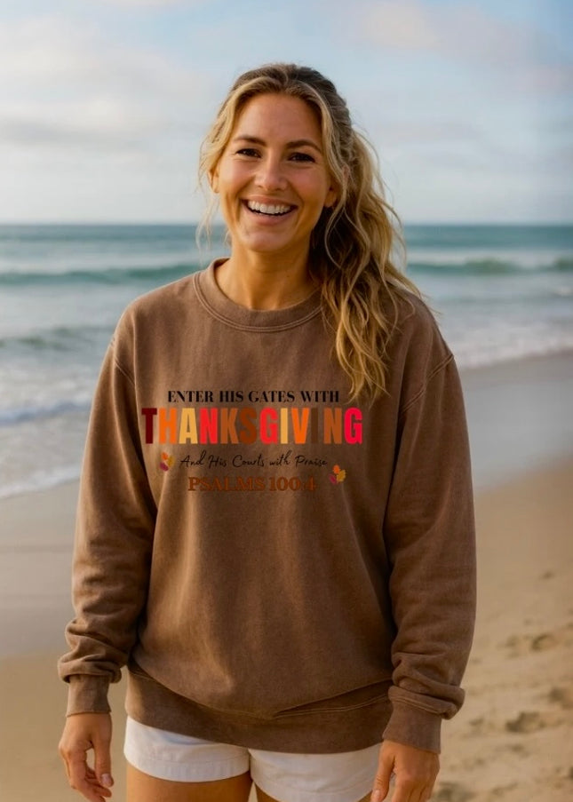 ENTER HIS GATES UNISEX CREWNECK SWEATSHIRT