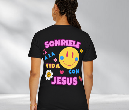 SONRIELE A LA VIDA CON JESUS WOMENS TEE