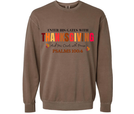 ENTER HIS GATES UNISEX CREWNECK SWEATSHIRT