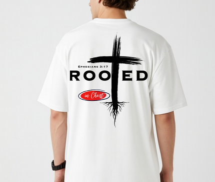 ROOTED IN CHRIST MENS TEE