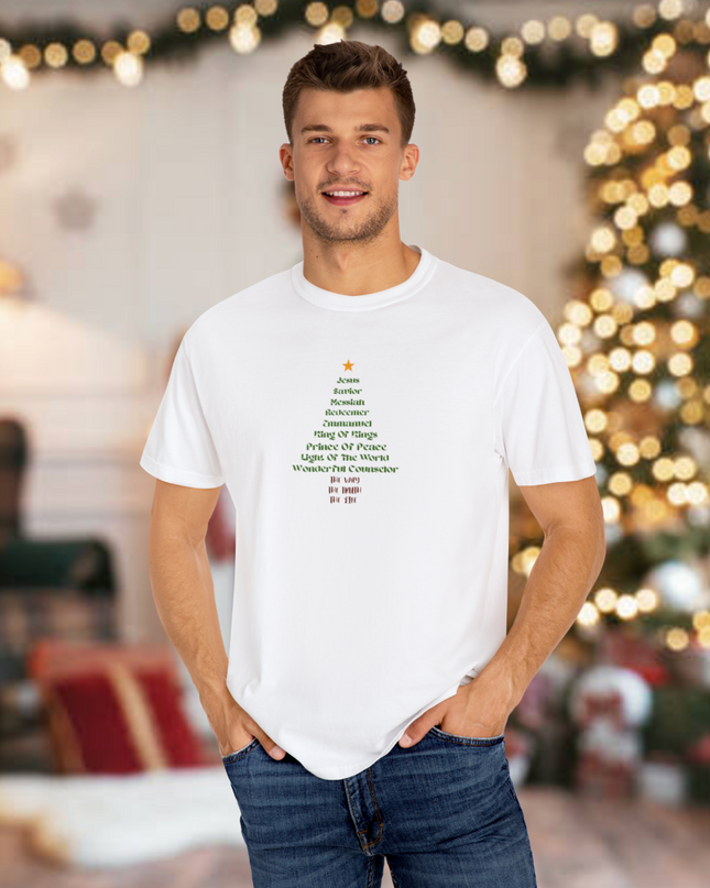 JESUS CHRISTMAS TREE UNISEX TEE