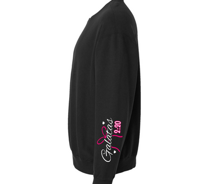 CRISTO VIVE EN MI WOMENS CREWNECK SWEATSHIRT