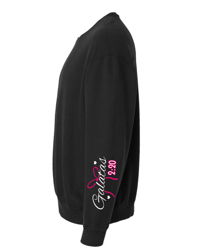 CRISTO VIVE EN MI WOMENS CREWNECK SWEATSHIRT