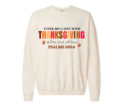 ENTER HIS GATES UNISEX CREWNECK SWEATSHIRT