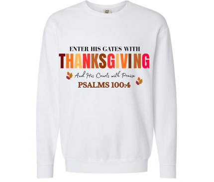 ENTER HIS GATES UNISEX CREWNECK SWEATSHIRT