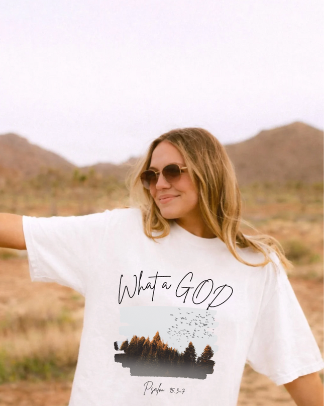 WHAT A GOD UNISEX TEE