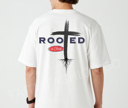 ROOTED IN CHRIST MENS TEE
