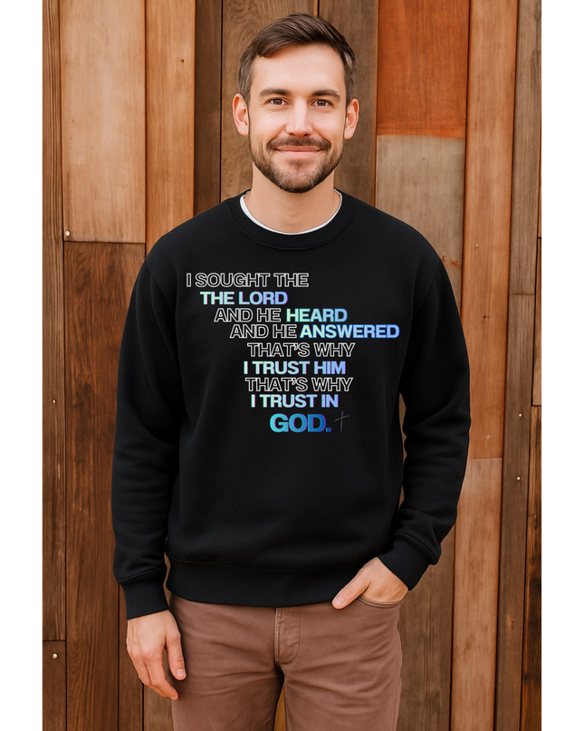 I SOUGHT THE LORD UNISEX CREWNECK SWETSHIRT